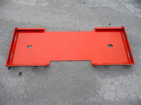 blank mounting plate for skid steer|skid steer quick attach blank.